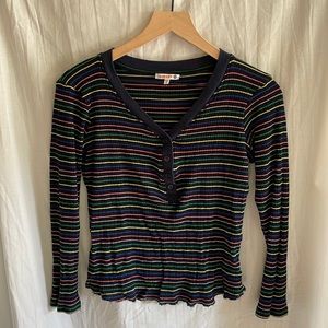 Sundry Cropped Henley